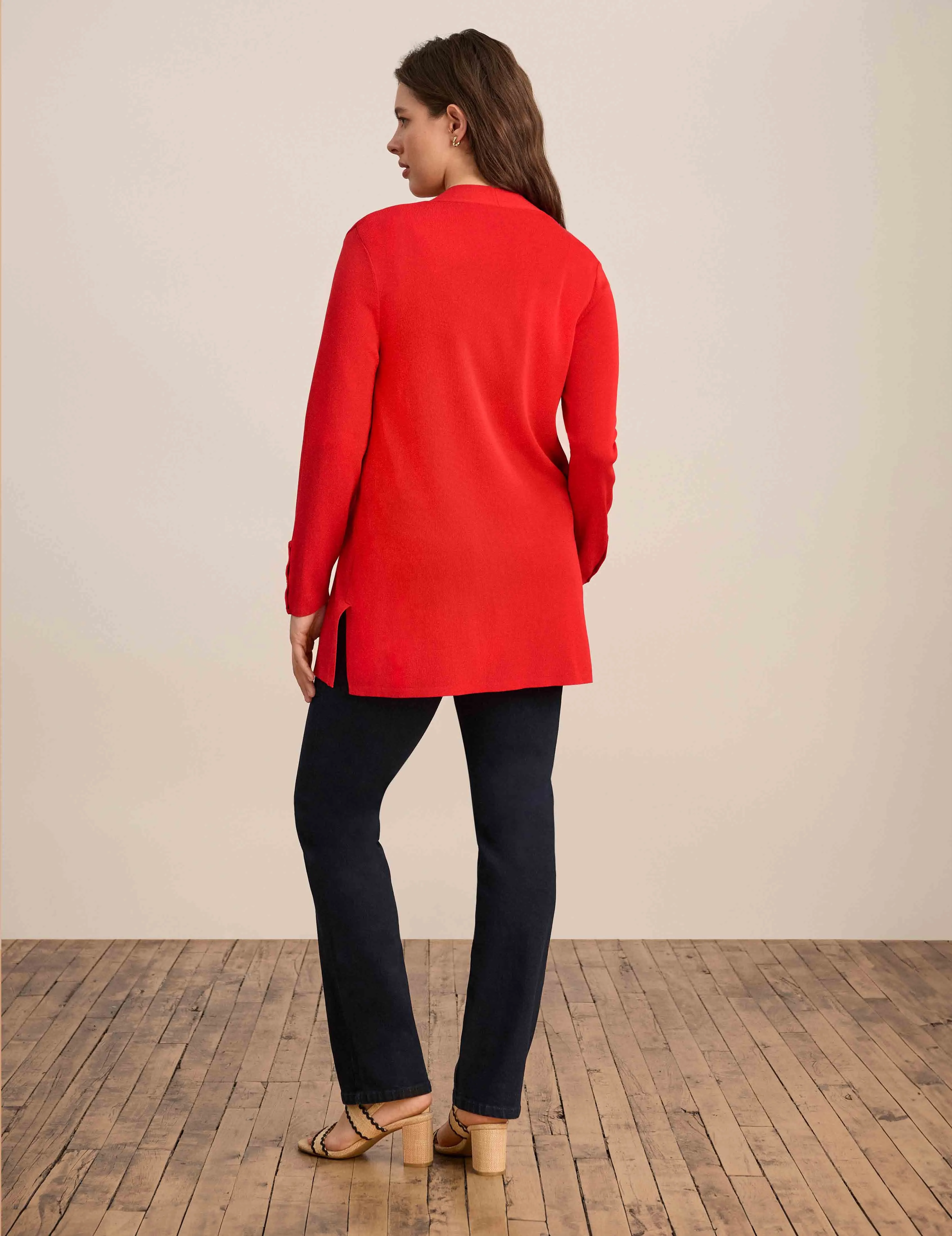 Carmel Self Edge Kissing Front Cardigan - Sale