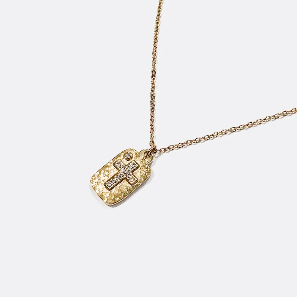 Cecilia Cross Pendent Necklace WATERPROOF