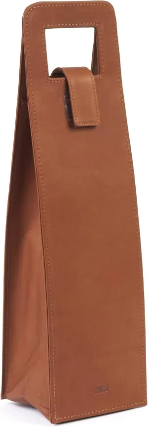 Claire Chase Leather Wine Satchel Saddle