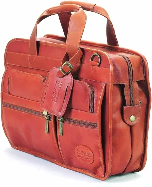 Claire Chase Slimline Executive Computer Leather  Briefcase