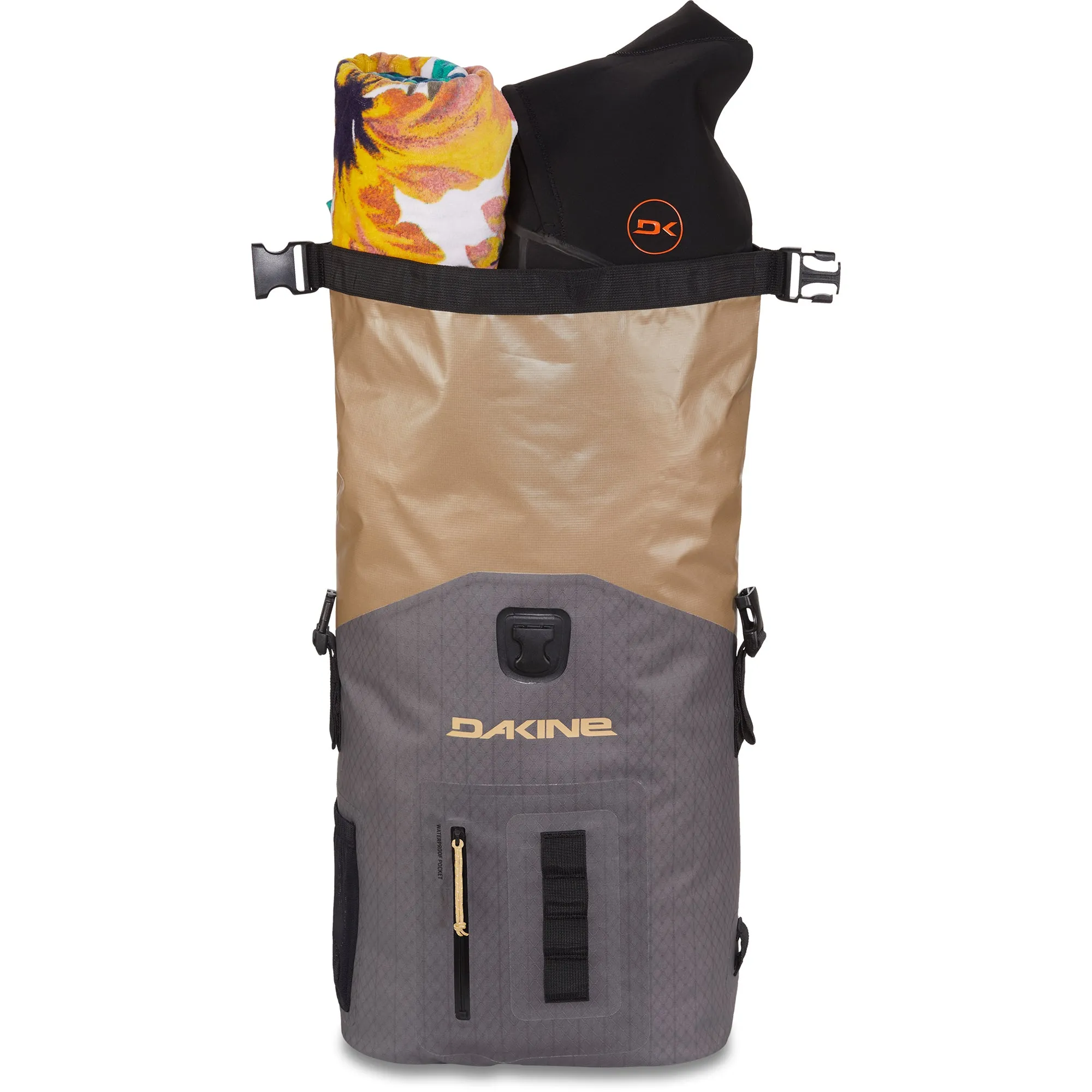 Cyclone Wet/Dry Rolltop Backpack 34L - Castlerock/Stone
