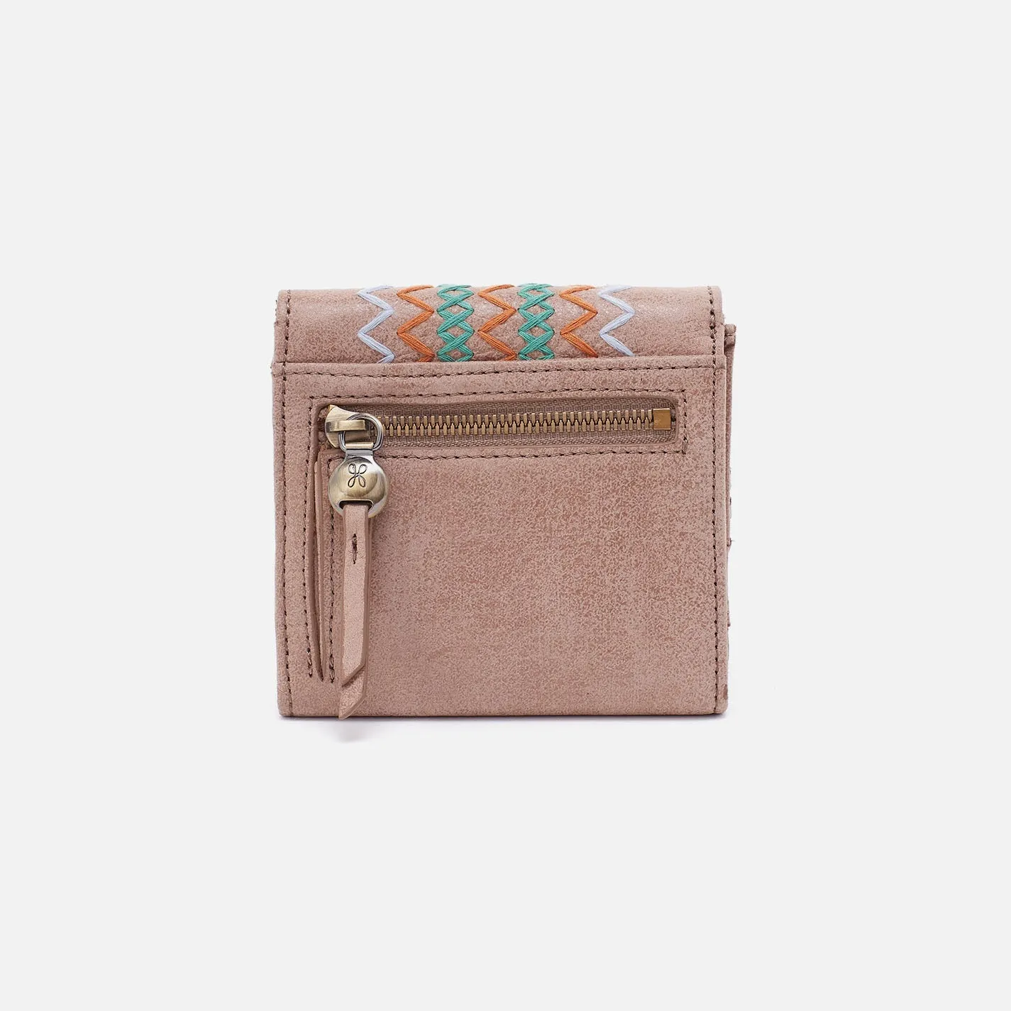 Foray Small Wallet In Buffed Leather - Hazel
