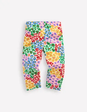 Fun Cropped Leggings-Multi Rainbow Leopard