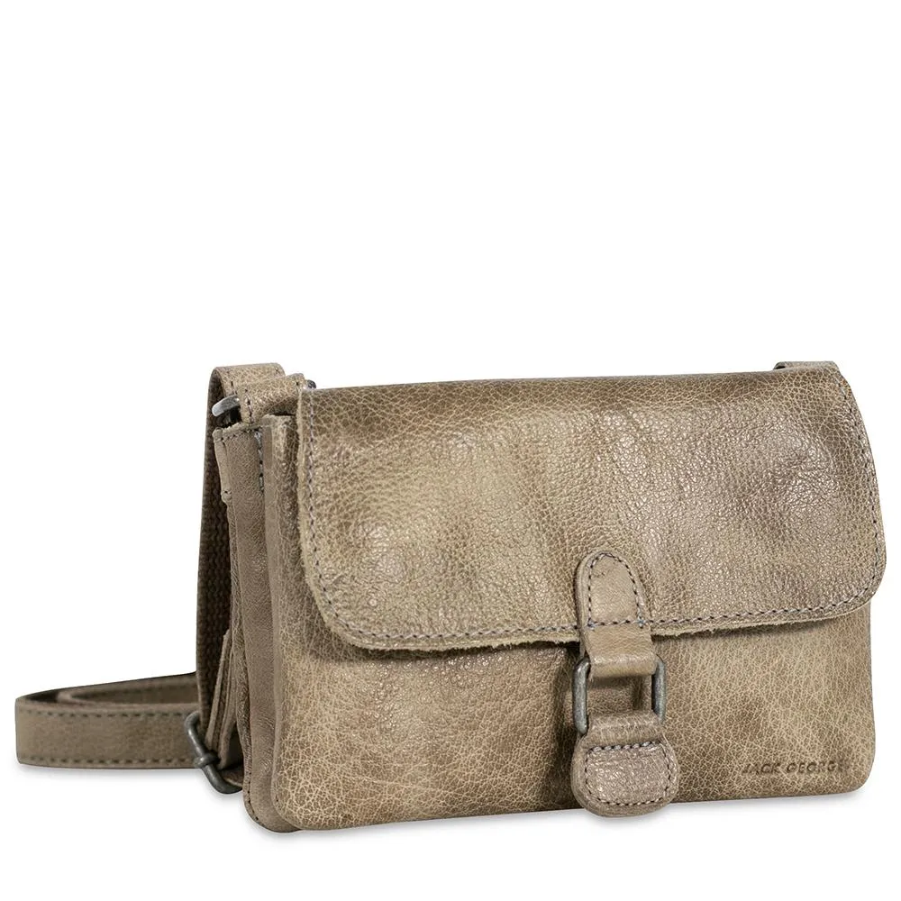 Jack Georges Buffed Mini Crossbody Bag