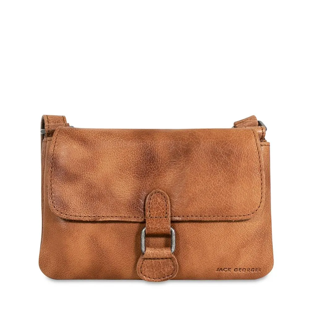 Jack Georges Buffed Mini Crossbody Bag