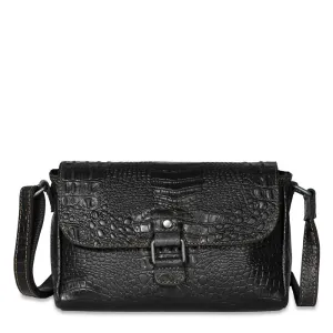 Jack Georges Hornback Croco Emma Petite Crossbody Bag