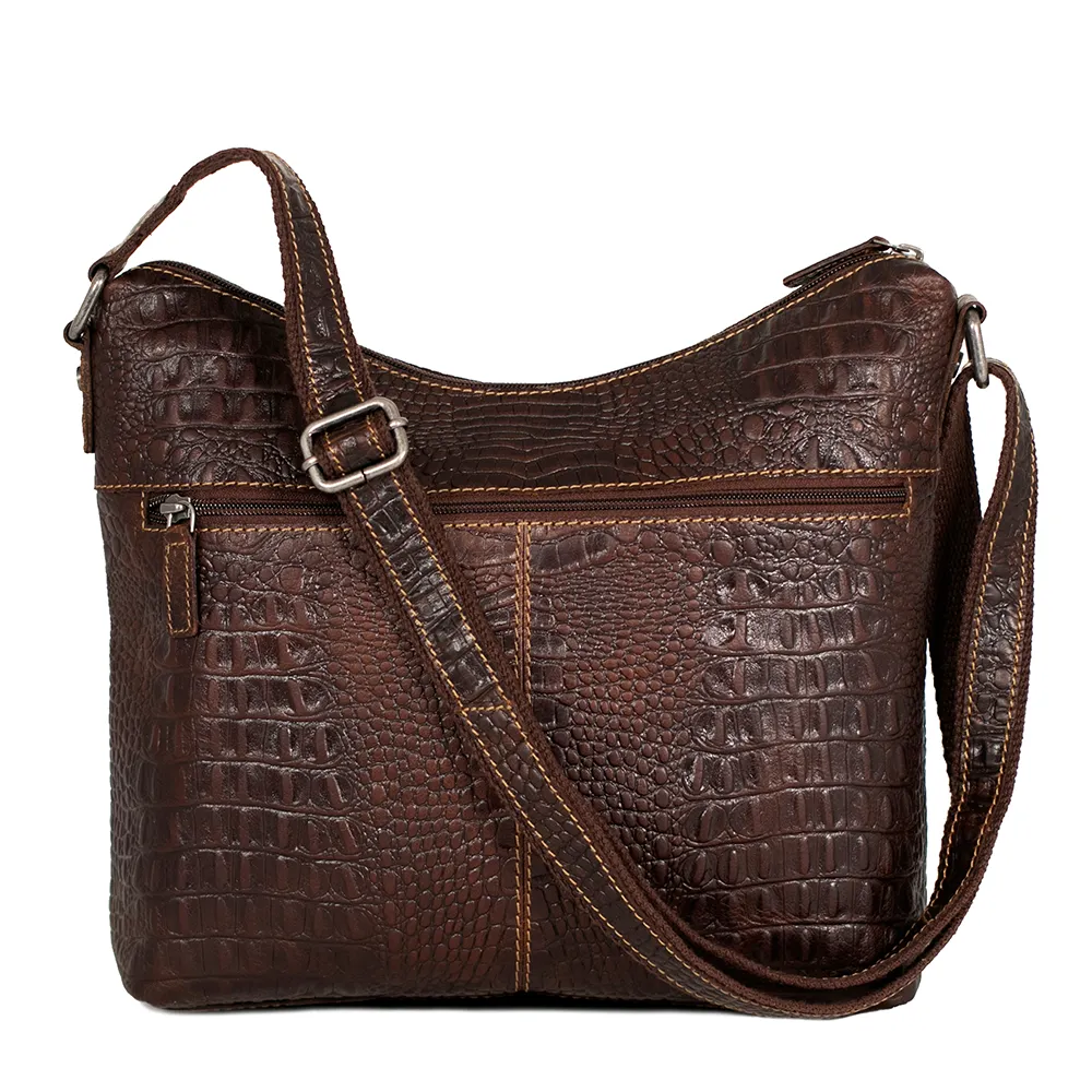 Jack Georges Hornback Croco Hobo Bag