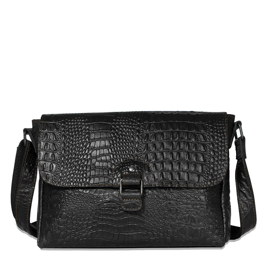 Jack Georges Hornback Croco Olivia Crossbody Bag