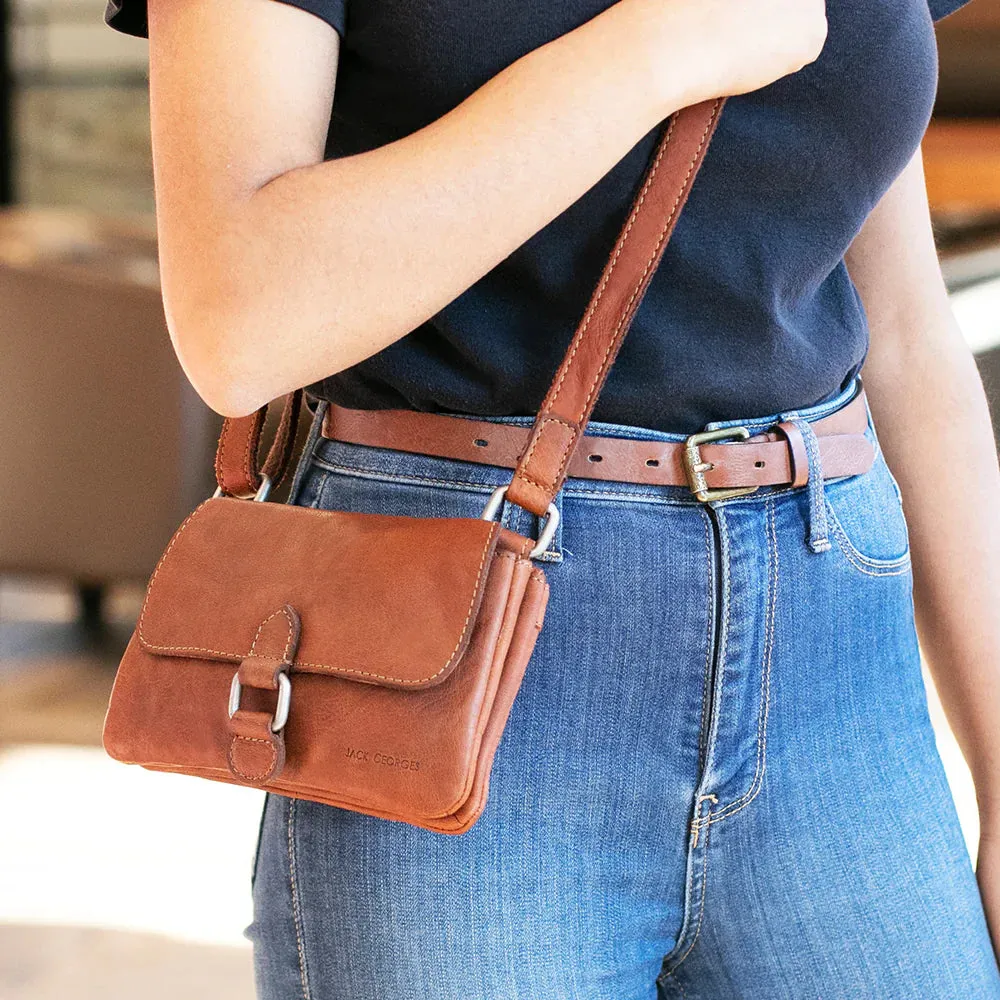 Jack Georges Voyager Collection Mini Crossbody Bag