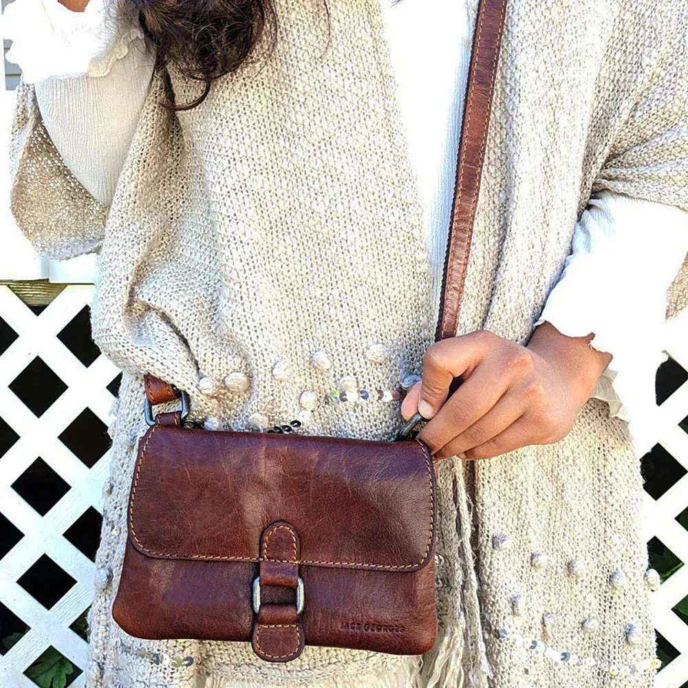 Jack Georges Voyager Collection Mini Crossbody Bag