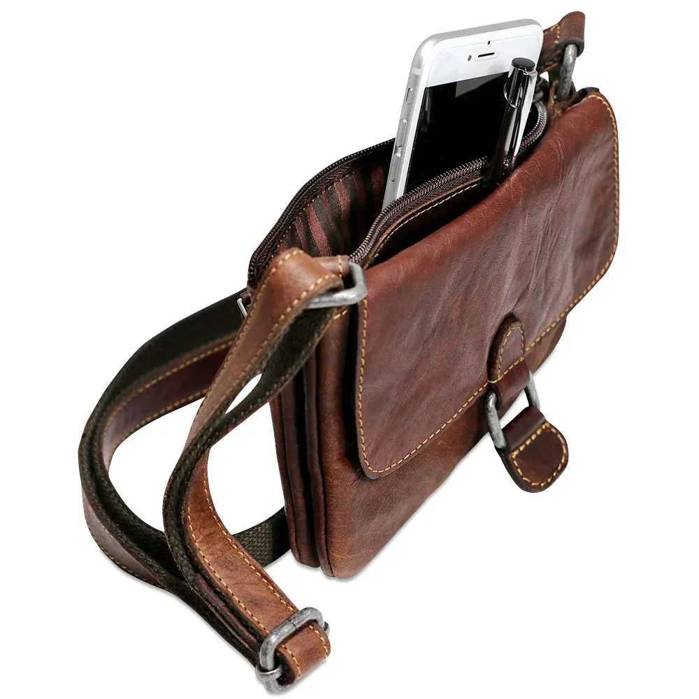 Jack Georges Voyager Collection Mini Crossbody Bag