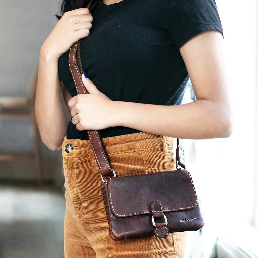 Jack Georges Voyager Collection Mini Crossbody Bag