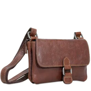 Jack Georges Voyager Floral Mini Crossbody Bag
