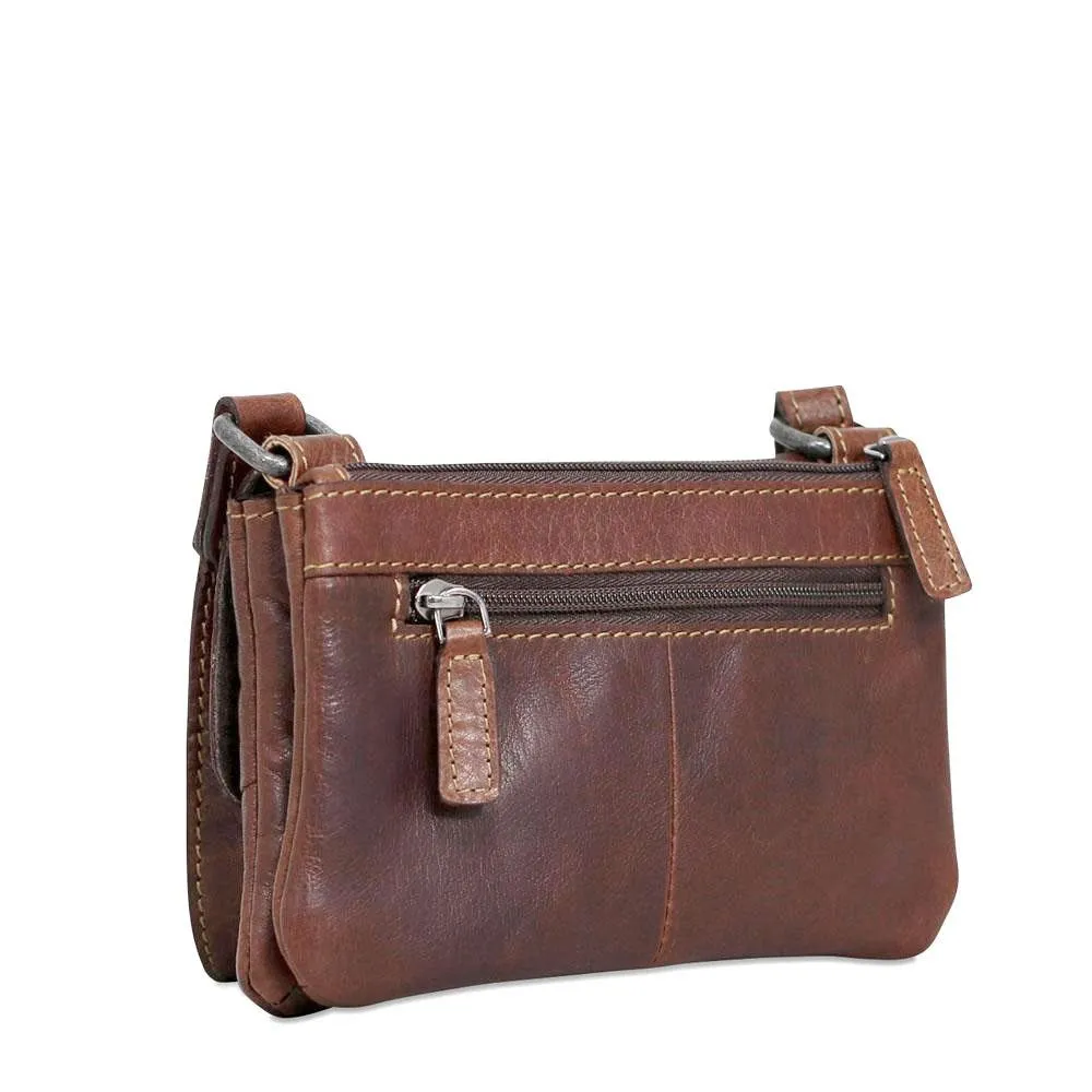 Jack Georges Voyager Floral Mini Crossbody Bag