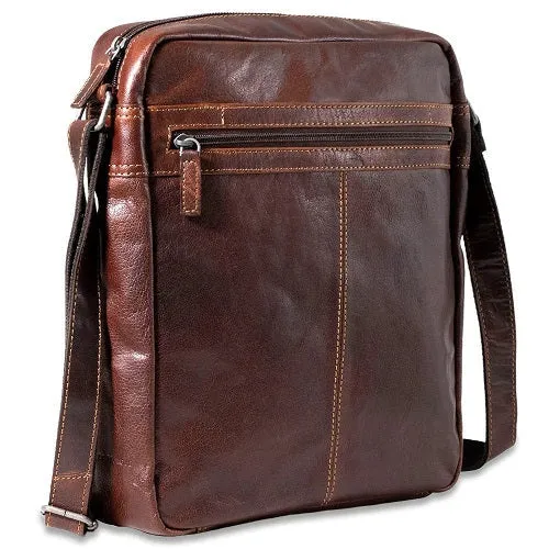Jack Georges Voyager Large Zippered Crossbody Bag