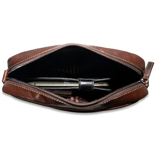 Jack Georges Voyager Large Zippered Crossbody Bag