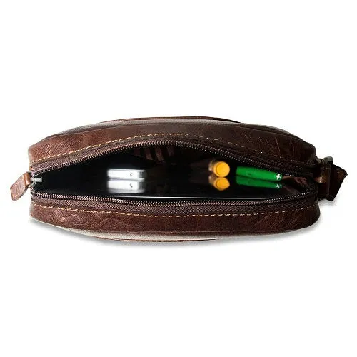 Jack Georges Voyager Slim Crossbody With Zippered Front Pocket