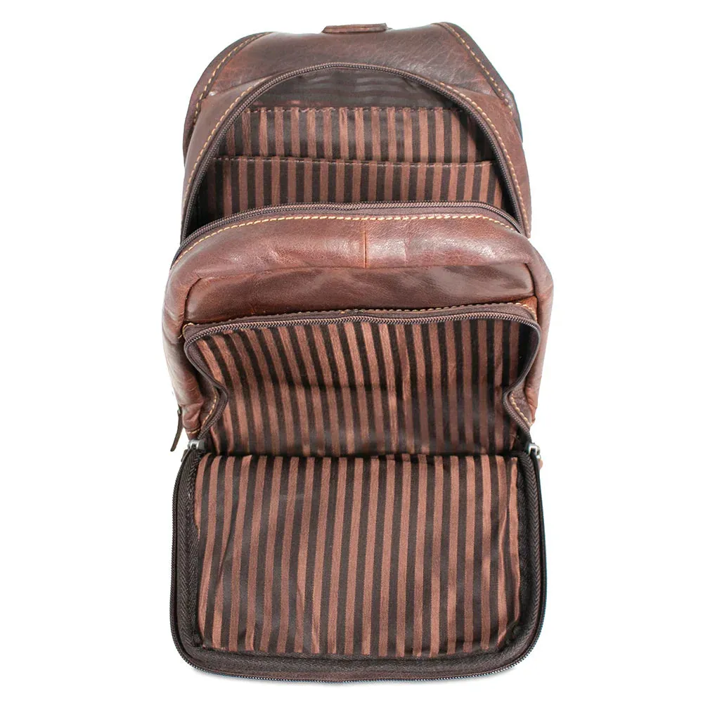 Jack Georges Voyager Sling Bag Brown