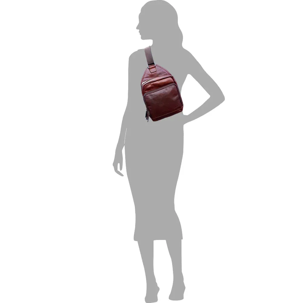 Jack Georges Voyager Sling Bag Brown