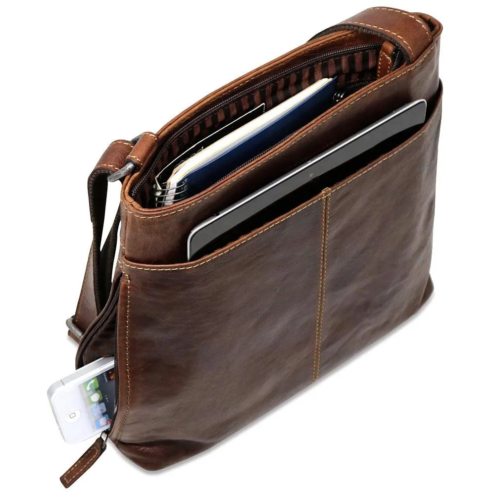 Jack Georges Voyager Small Zip Top Crossbody Bag
