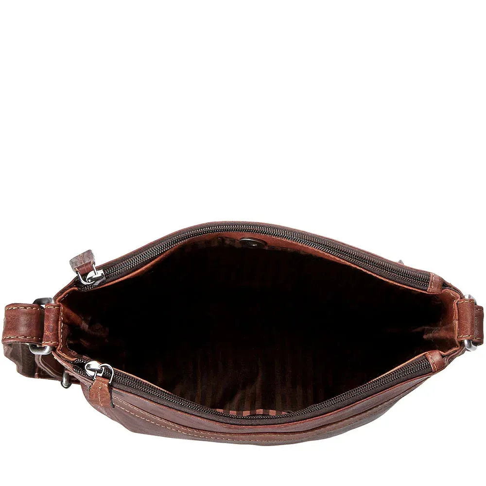 Jack Georges Voyager Zip Top Crossbody Hobo