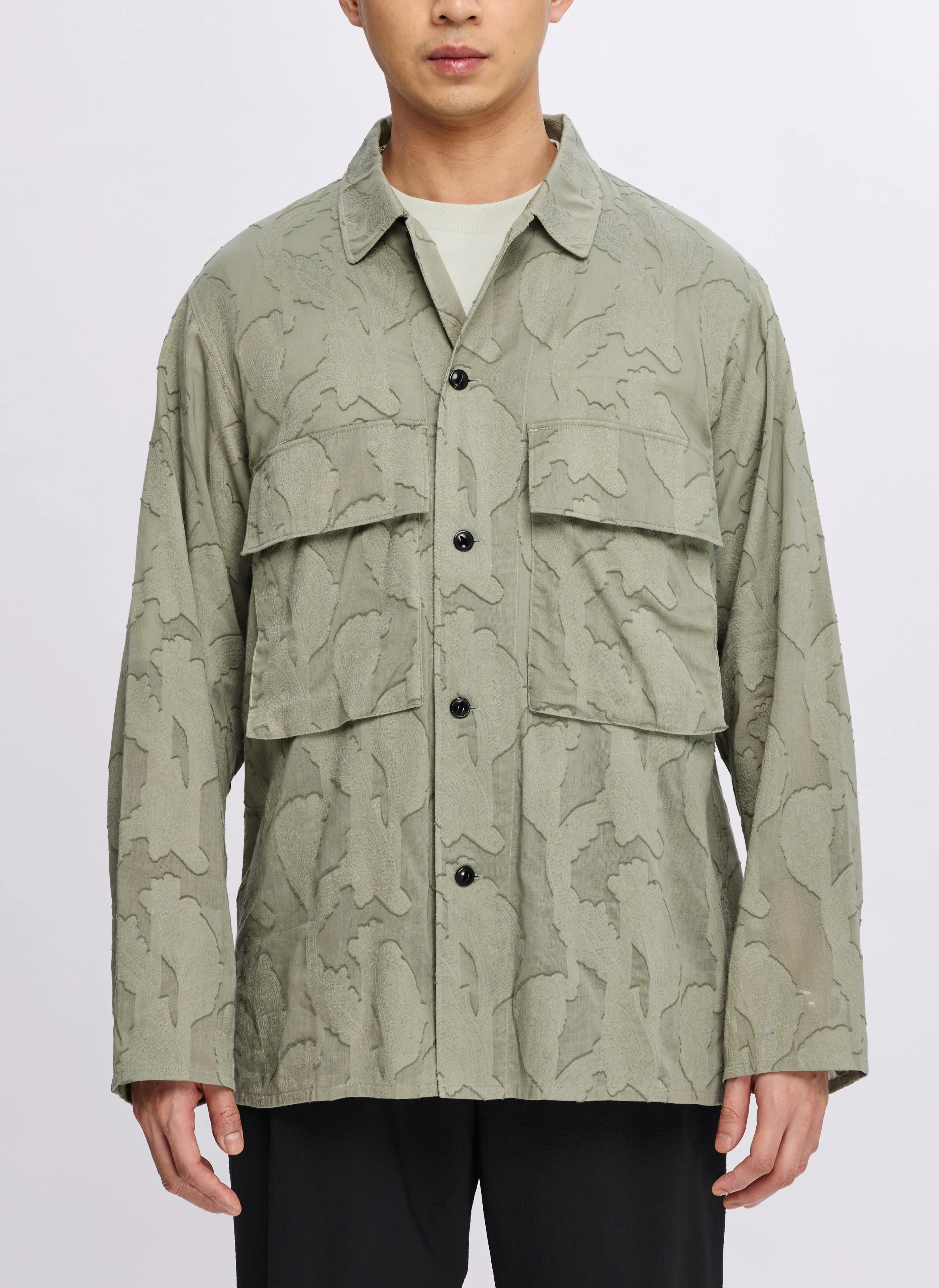 Japan Made Cotton Paisley Shirt Jacket