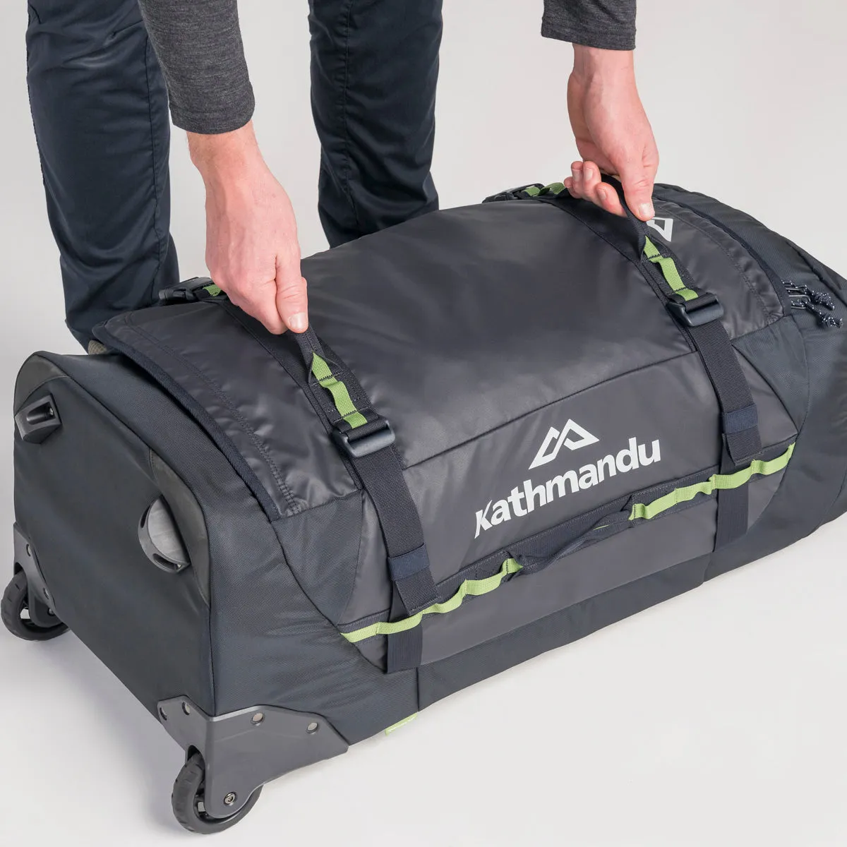Kathmandu Super Tanker Trolley  80L 2-Wheel Wheeled Duffel Bags