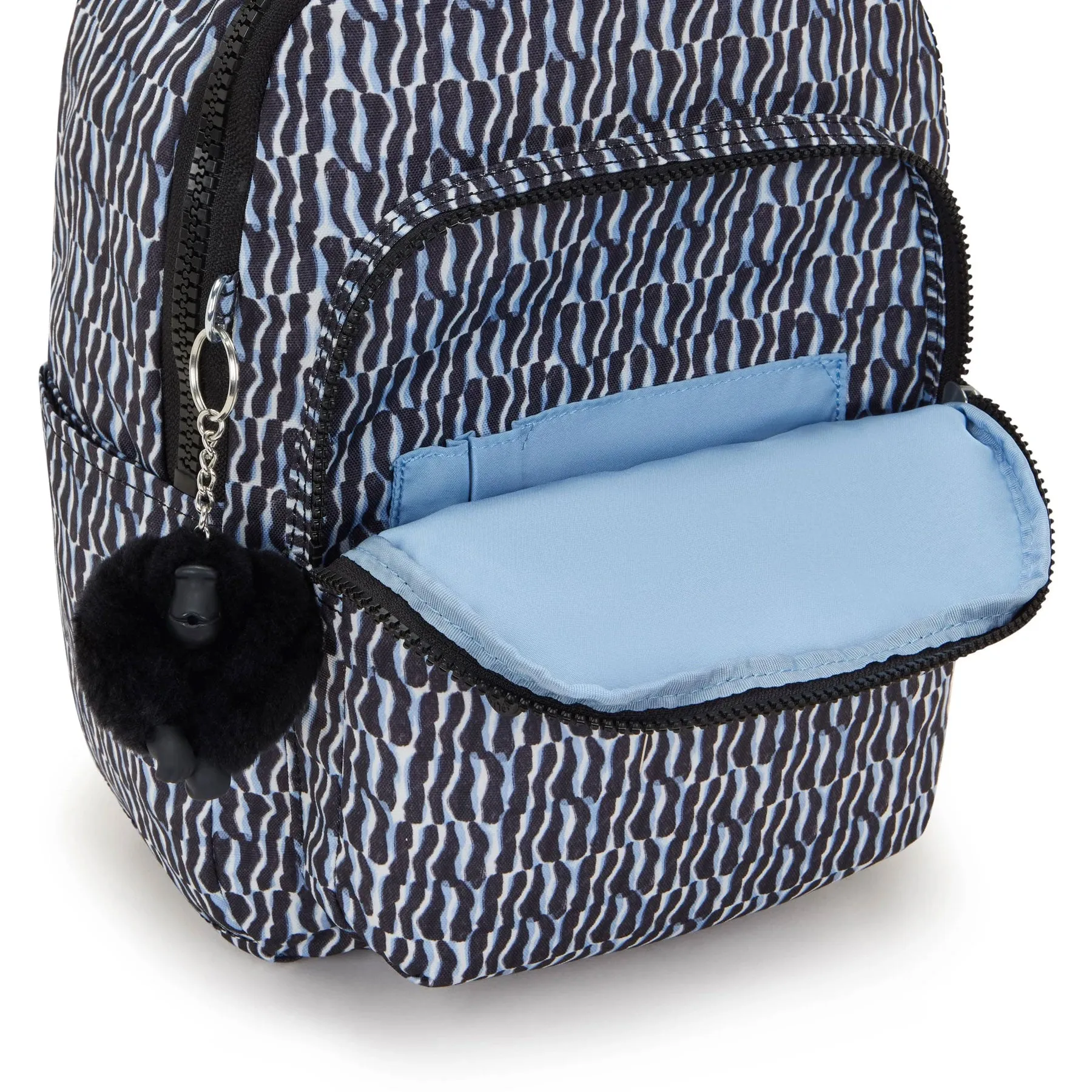 Kipling Seoul Small  Printed Tablet Backpack - Holiday Waves Print