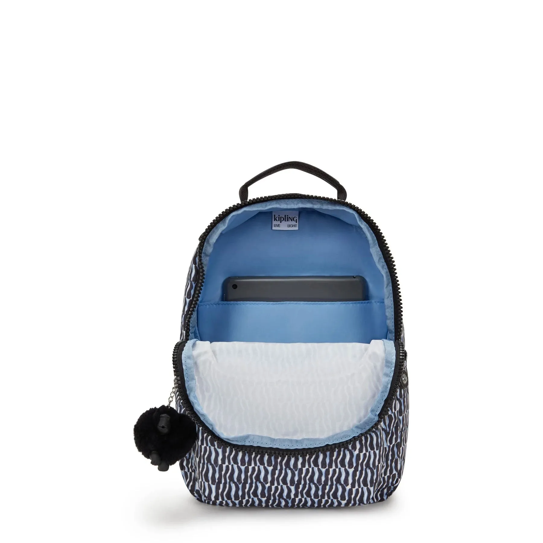 Kipling Seoul Small  Printed Tablet Backpack - Holiday Waves Print