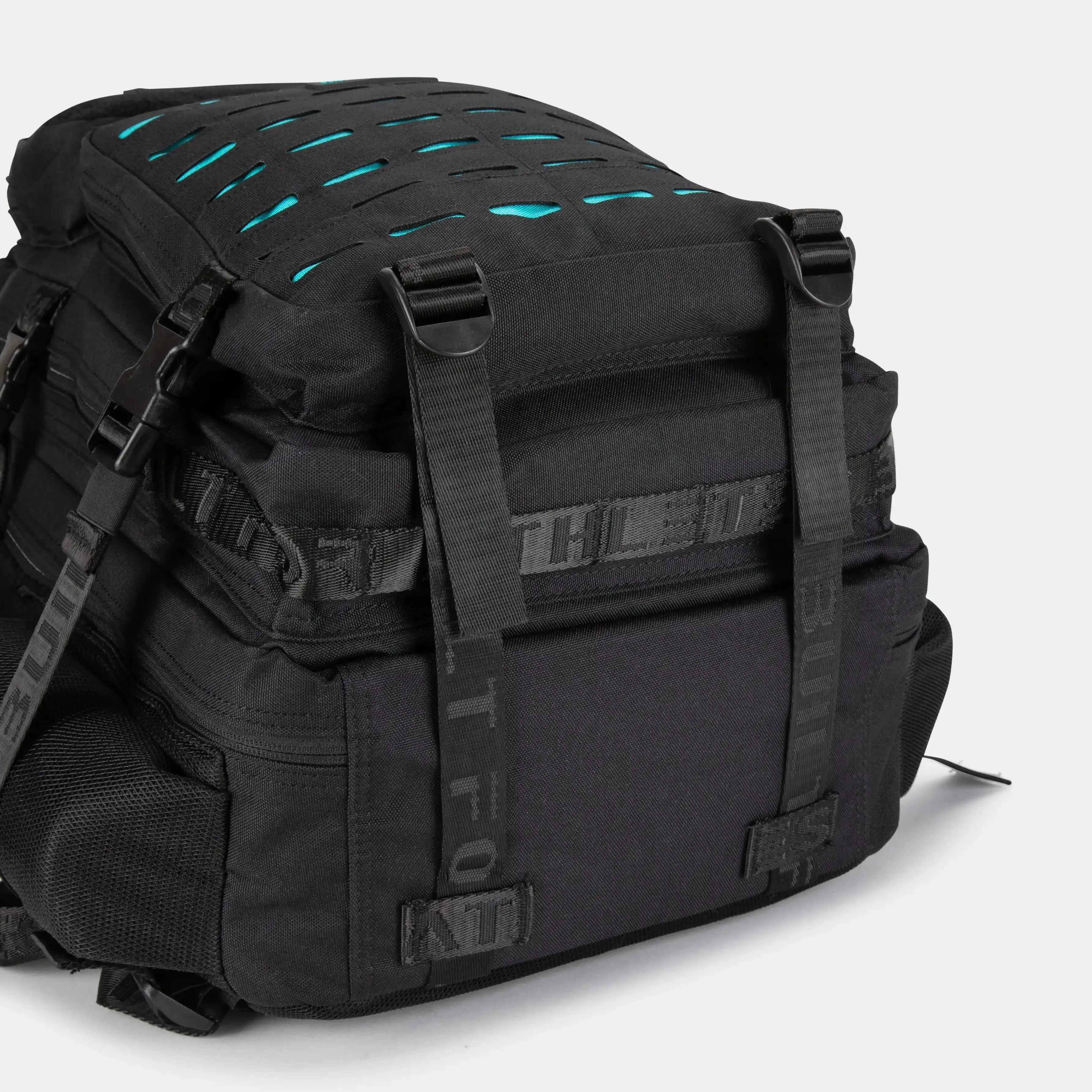 Large Black & Aqua 45L Gym Backpack