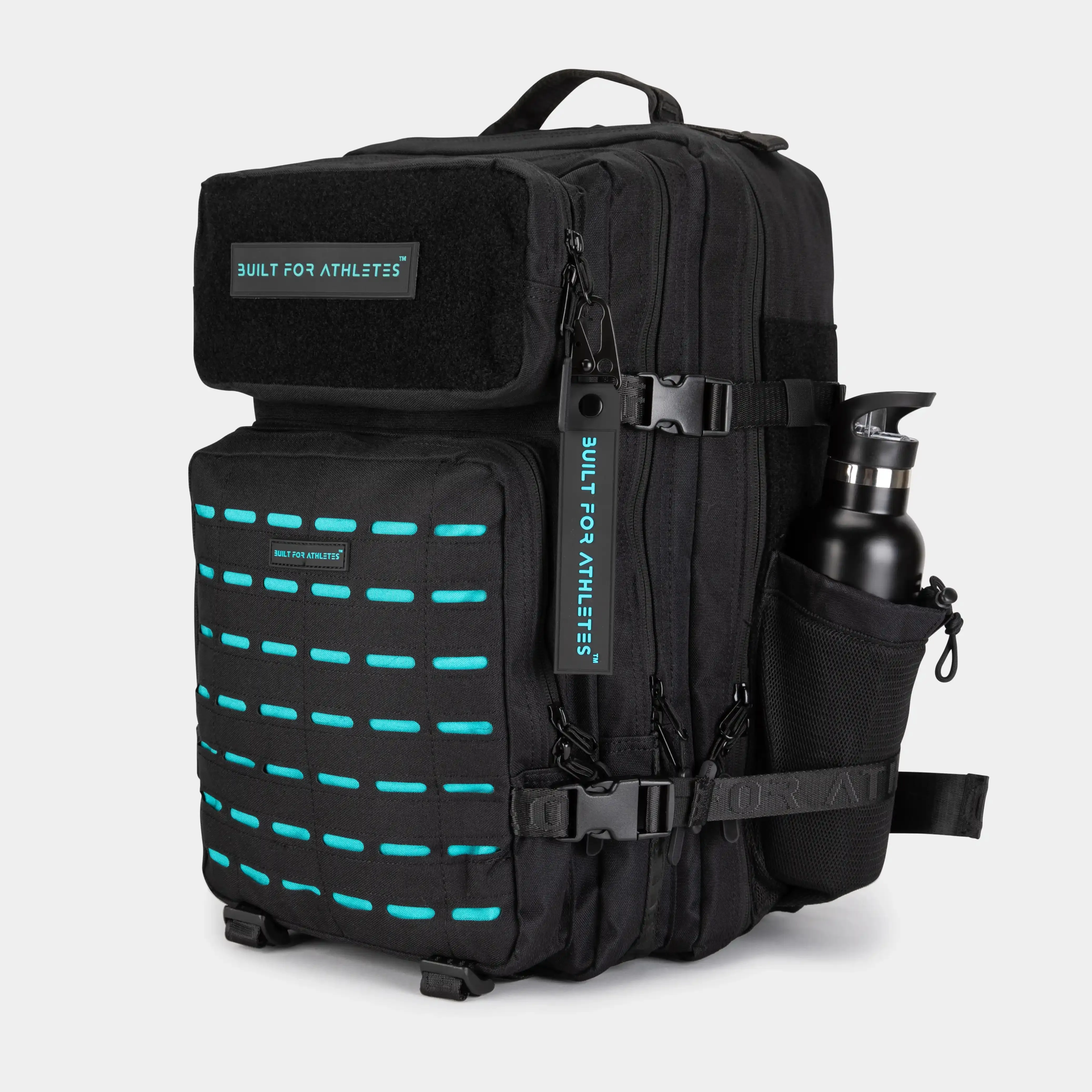 Large Black & Aqua 45L Gym Backpack