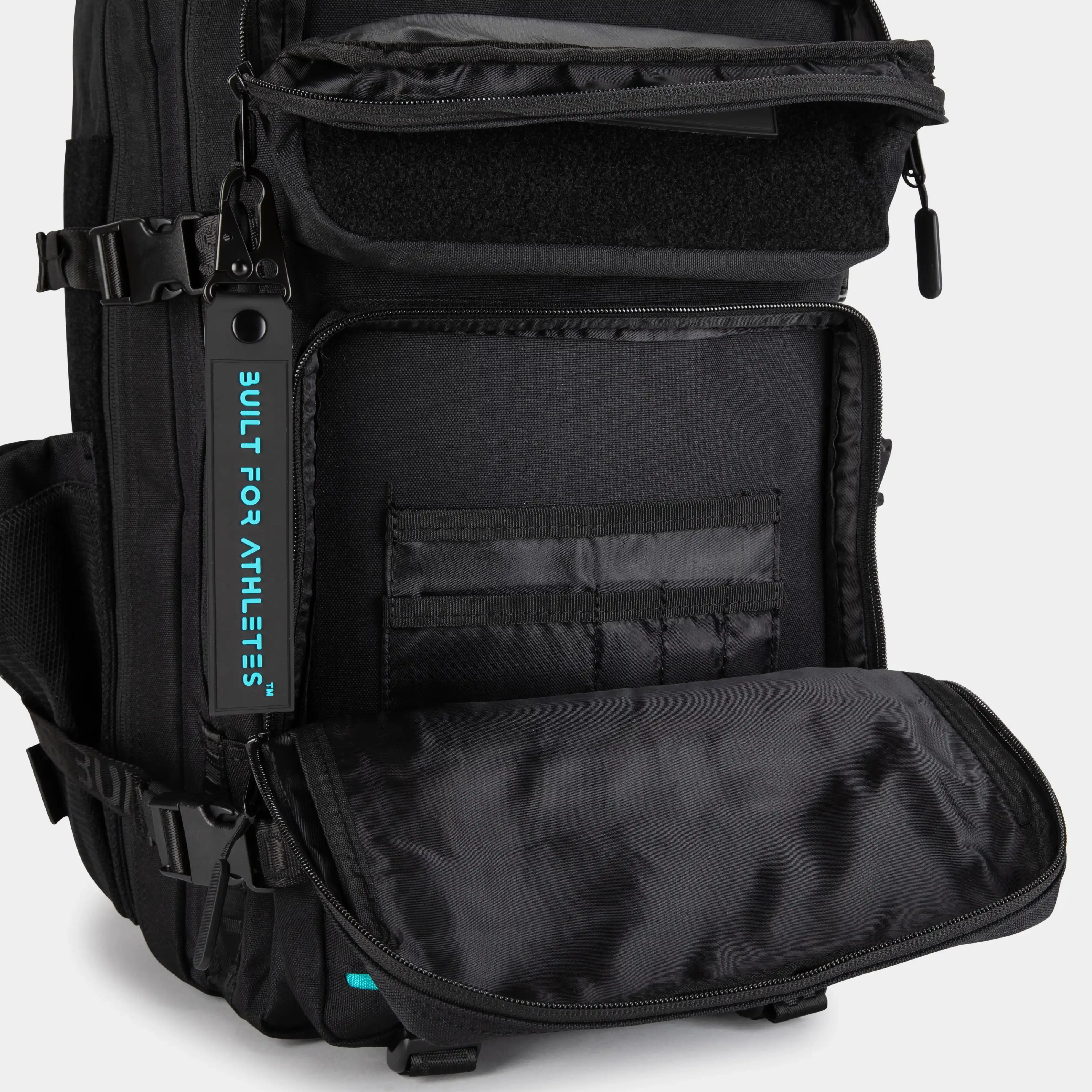 Large Black & Aqua 45L Gym Backpack