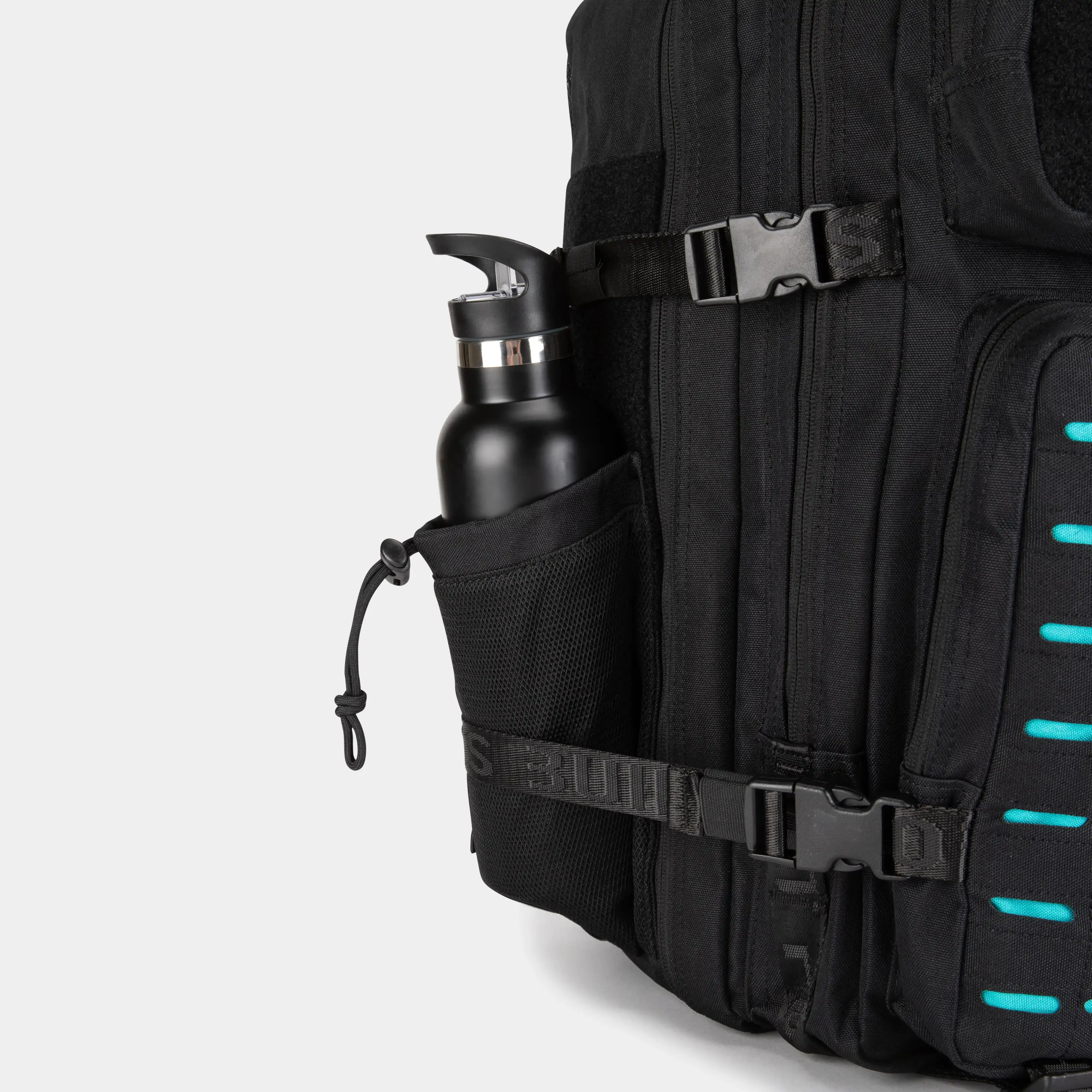 Large Black & Aqua 45L Gym Backpack