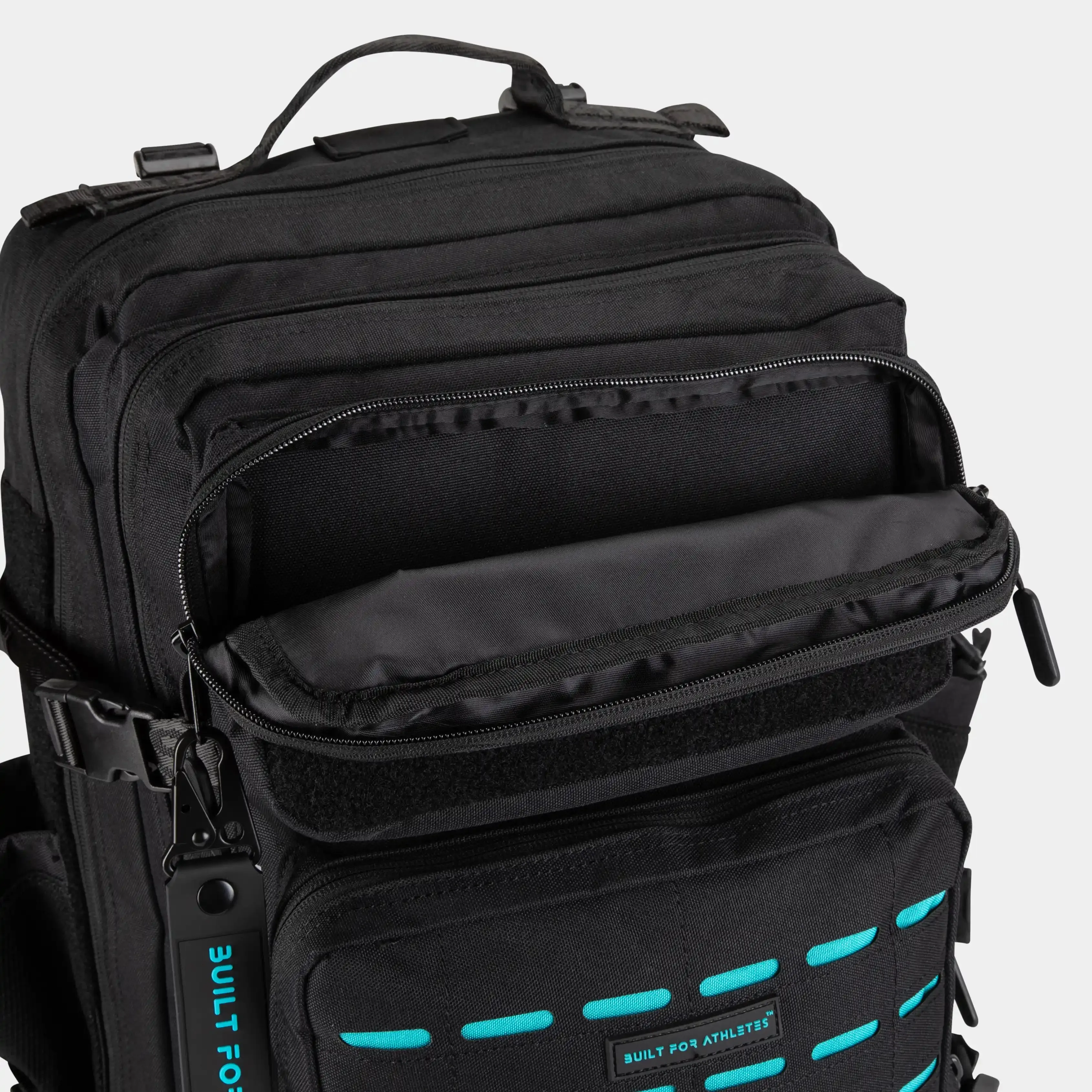 Large Black & Aqua 45L Gym Backpack