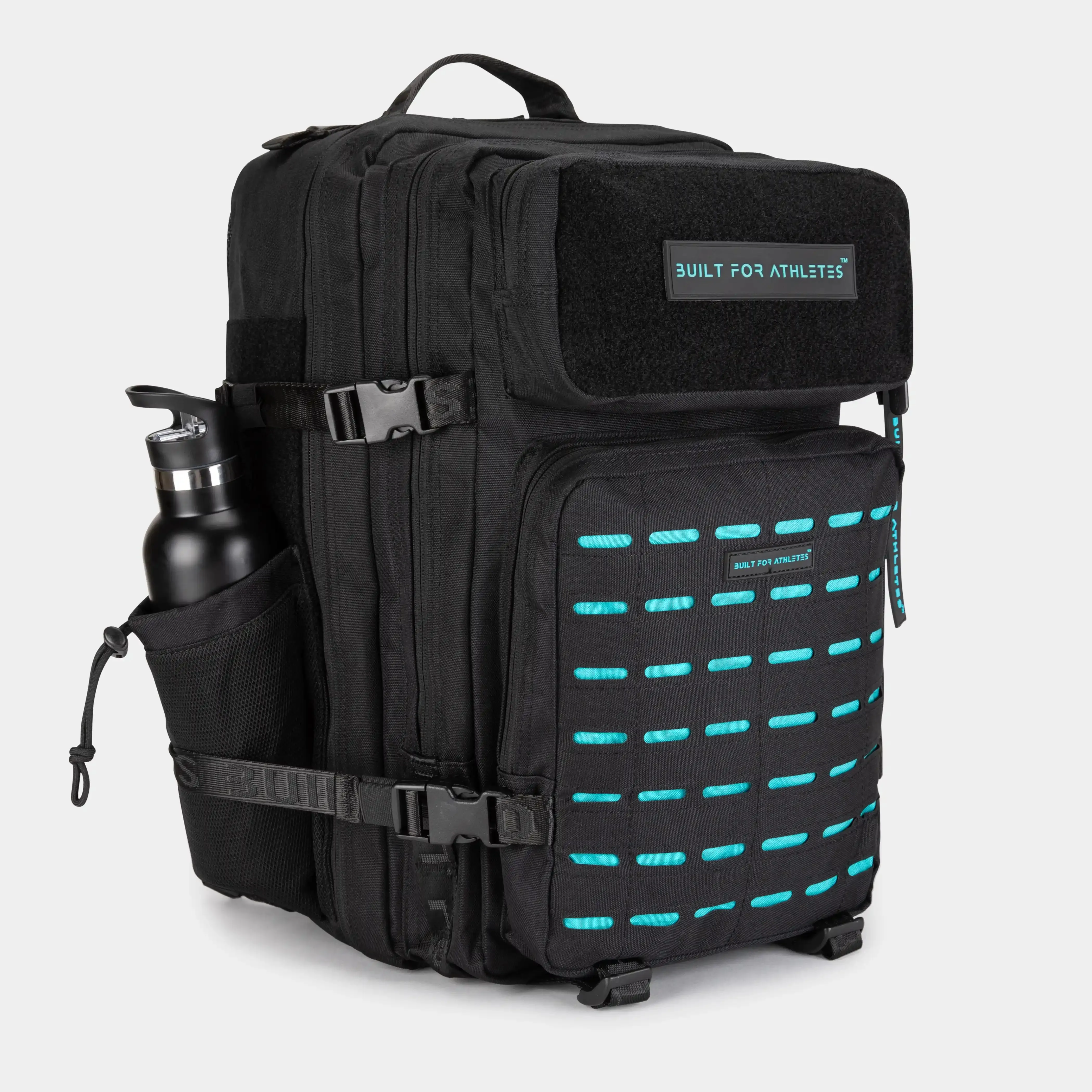 Large Black & Aqua 45L Gym Backpack