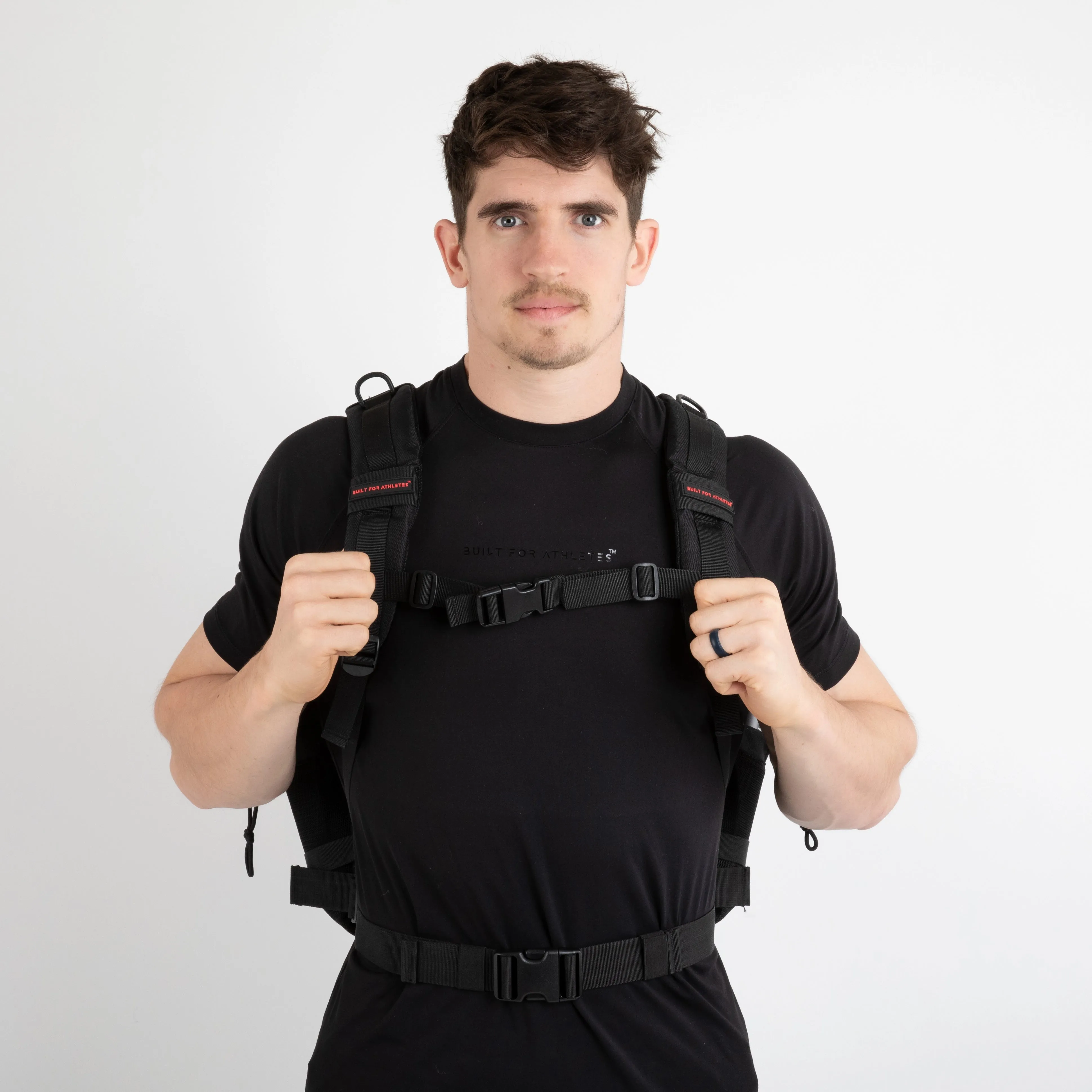 Large Black & Red 45L Gym Backpack