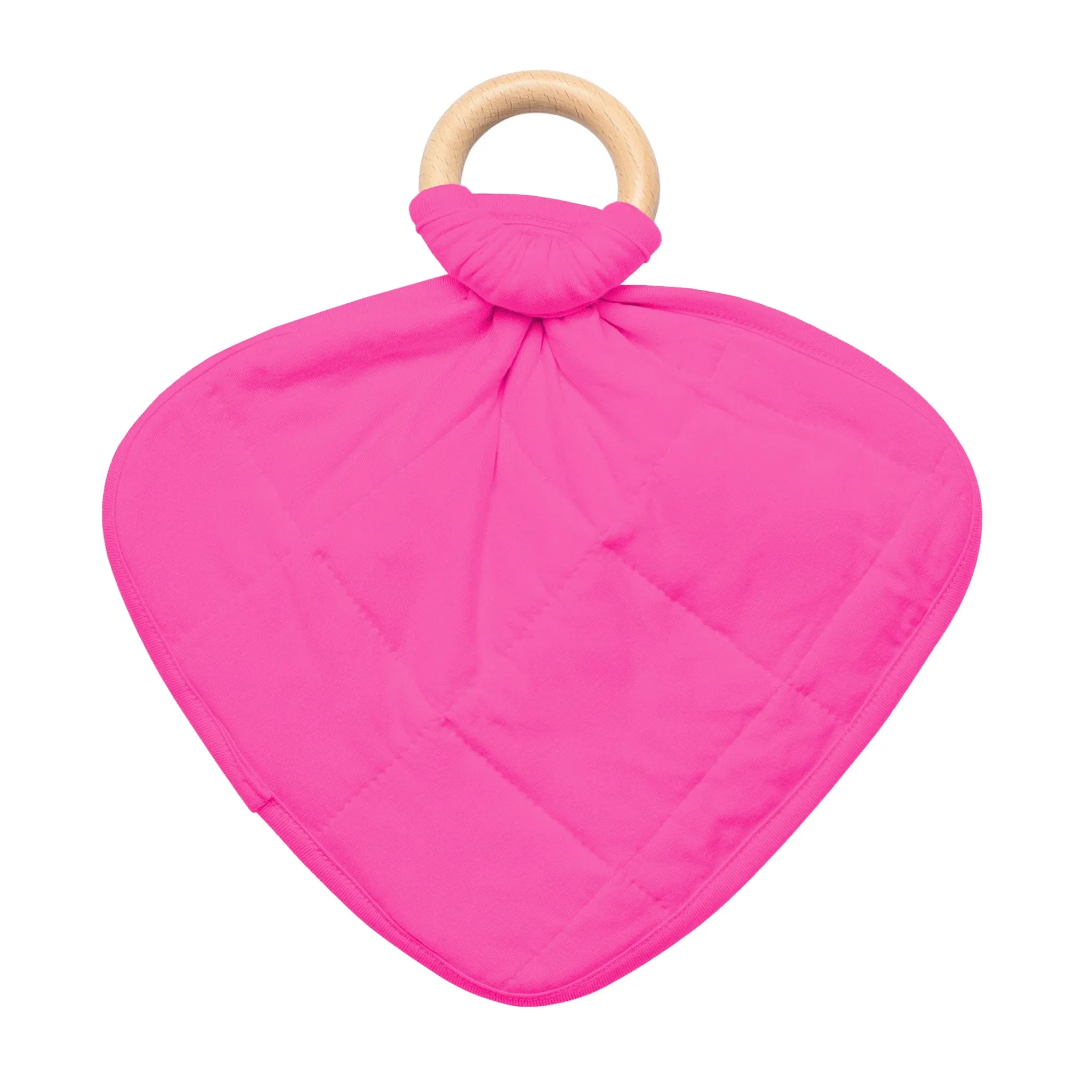 Lovey in Raspberry with Removable Teething Ring