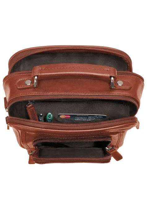 Mancini Arizona Double Compartment Unisex Bag