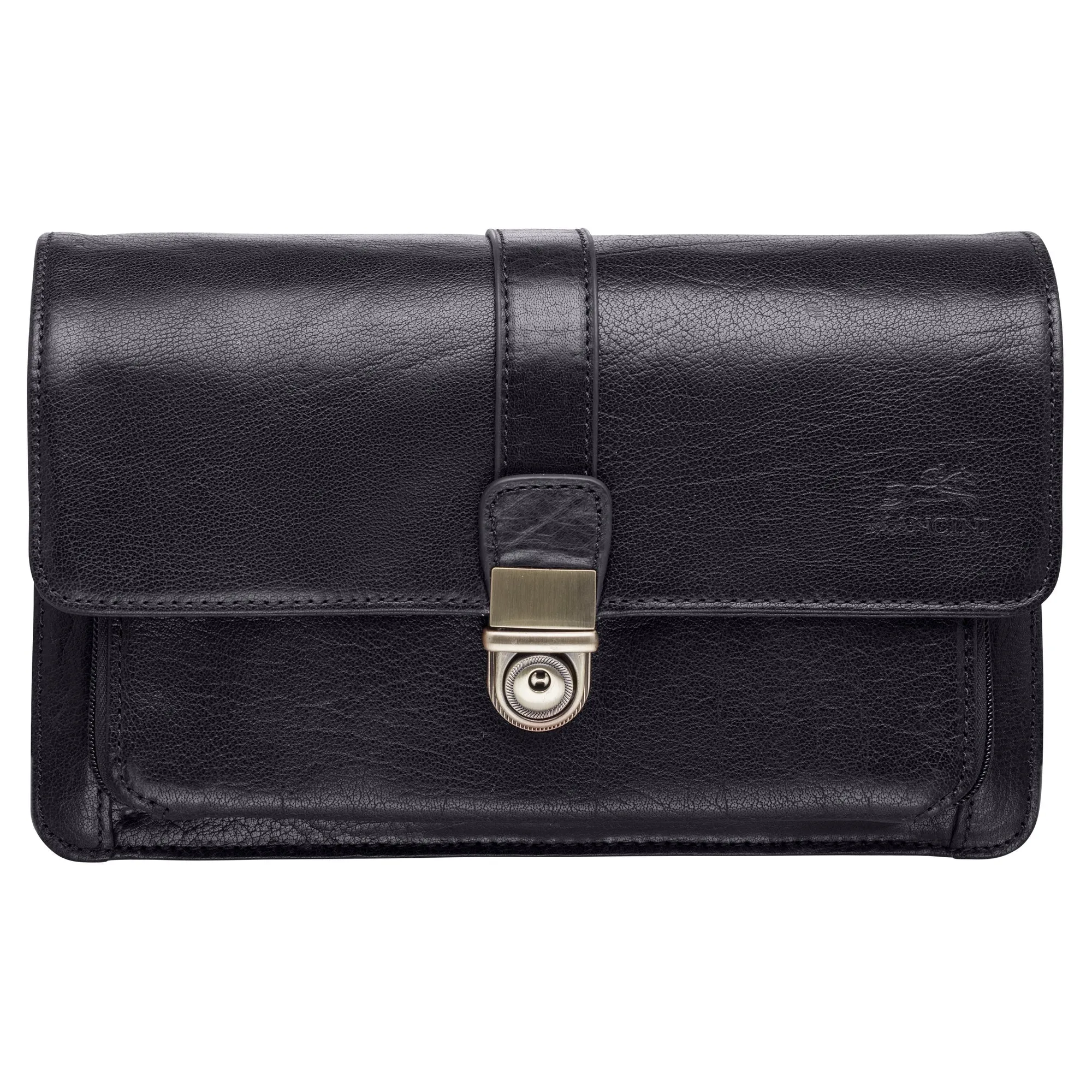 Mancini Arizona Leather Unisex Bag With Front Organizer