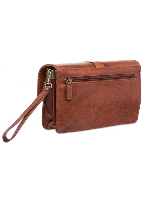 Mancini Arizona Leather Unisex Bag With Front Organizer