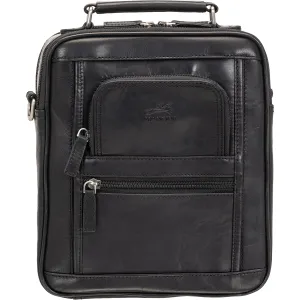 Mancini Buffalo leather Double Compartment Unisex Bag