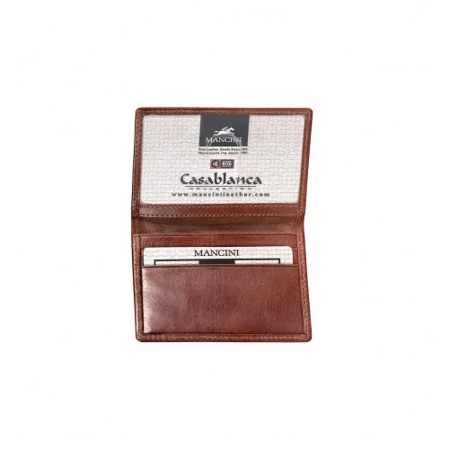 Mancini Casablanca Men's Zippered Wallet with Removable Passcase