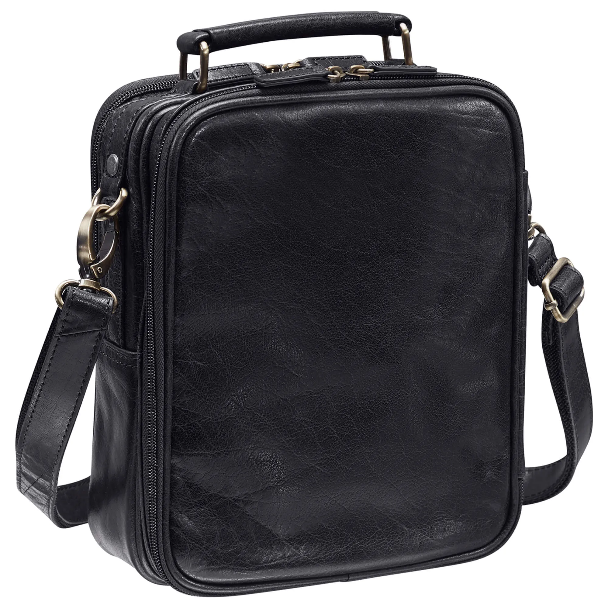 Mancini Large Unisex Bag with Zippered Rear Organizer