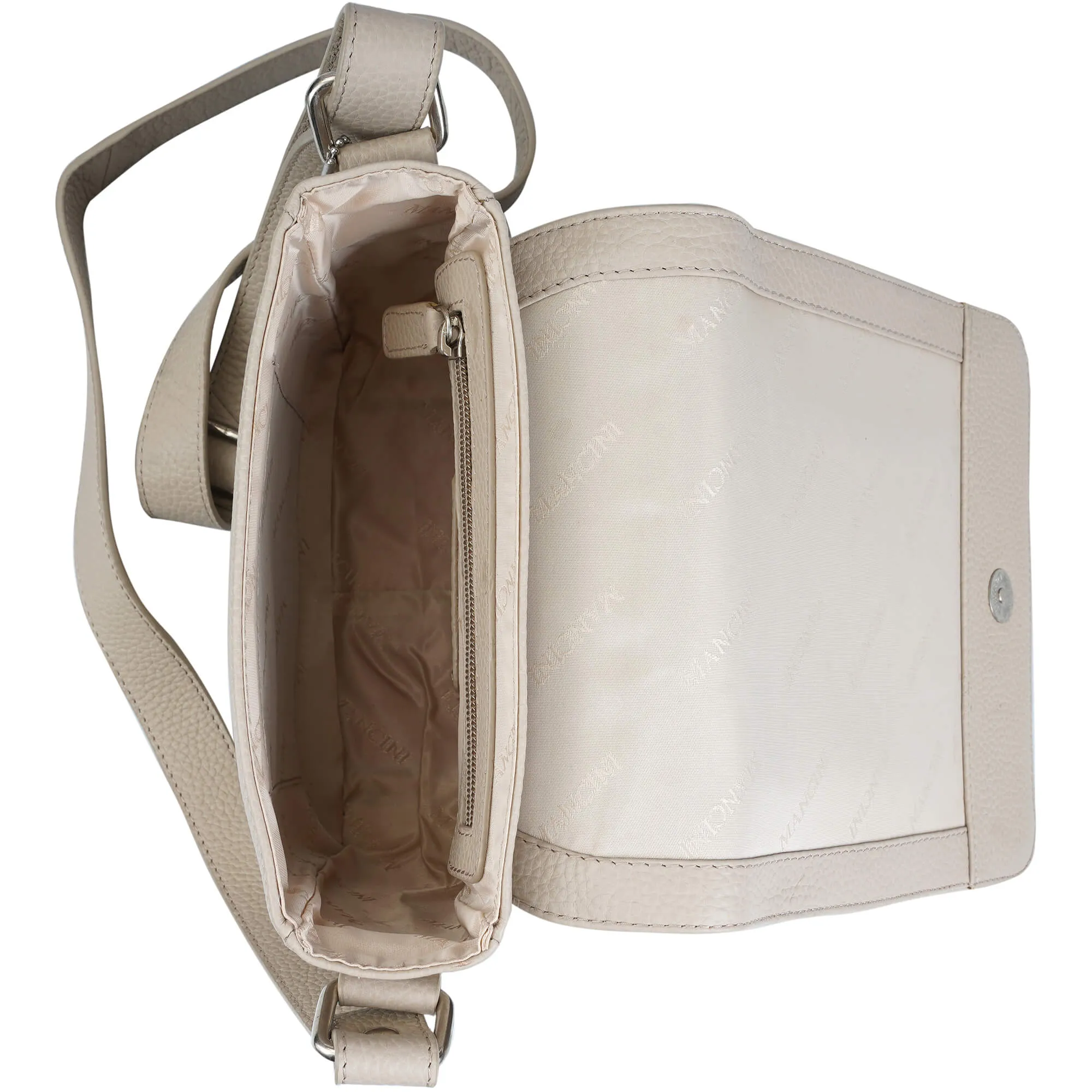 Mancini Pebbled Page Crossbody Bag