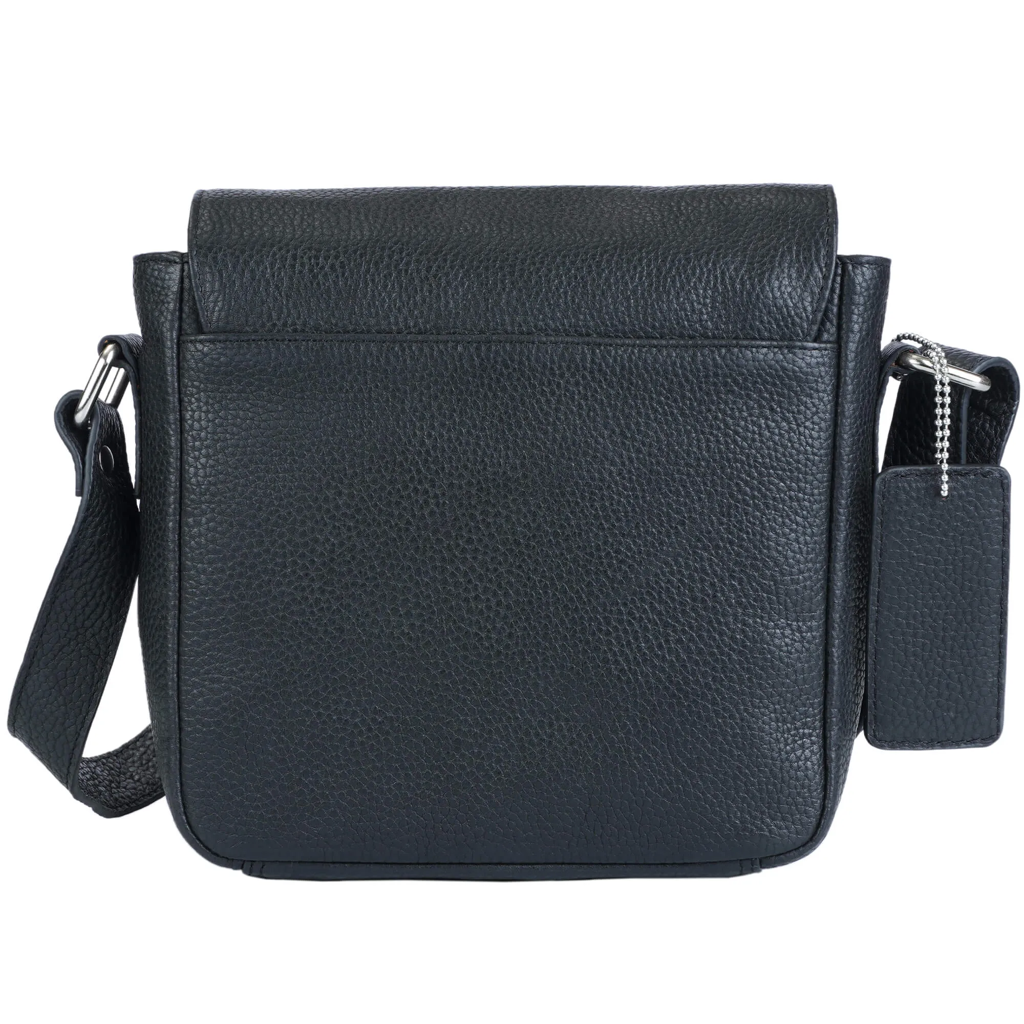 Mancini Pebbled Page Crossbody Bag