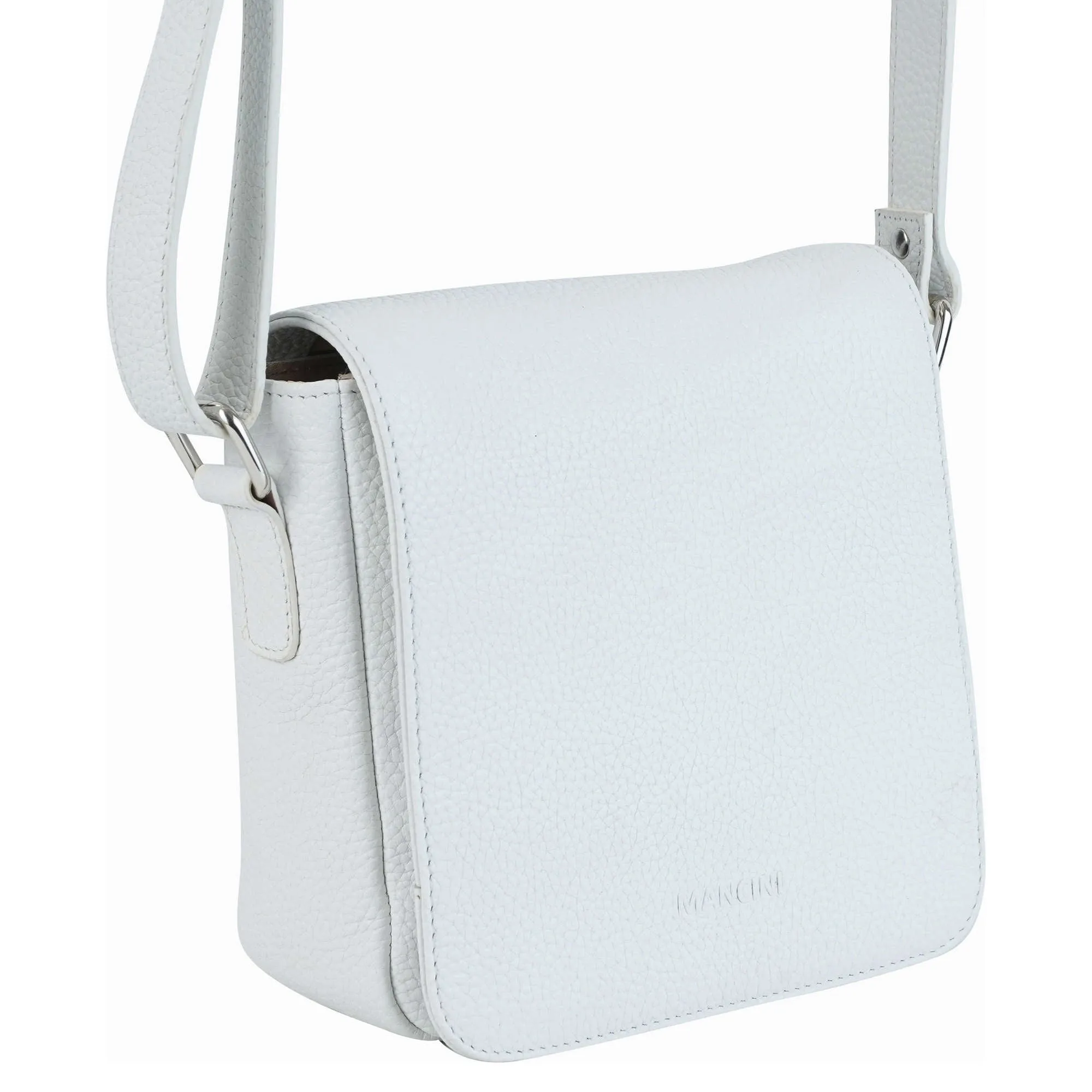 Mancini Pebbled Page Crossbody Bag