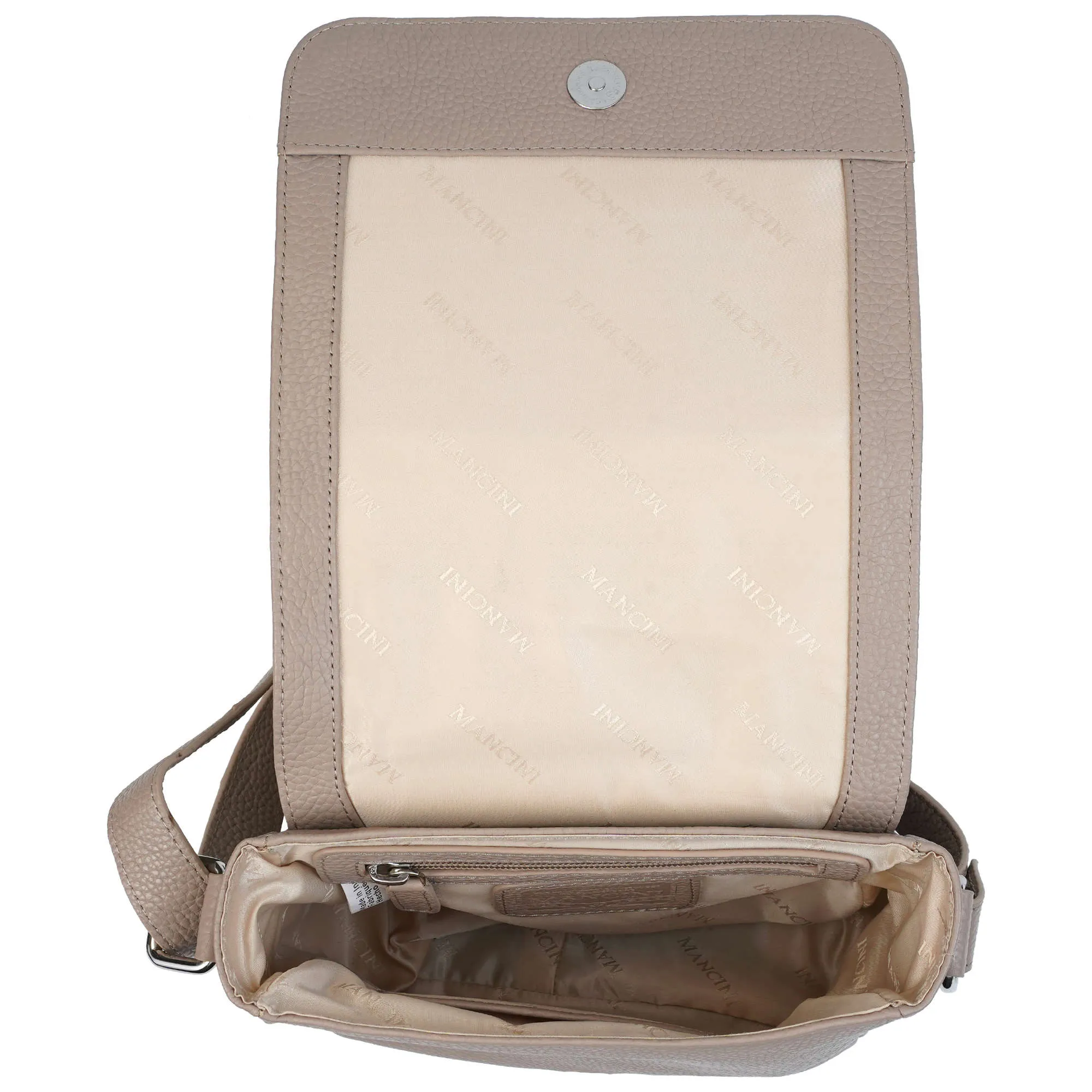 Mancini Pebbled Page Crossbody Bag