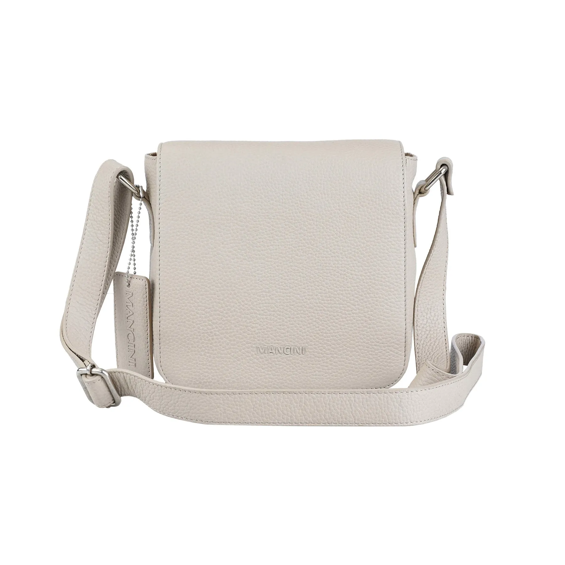 Mancini Pebbled Page Crossbody Bag