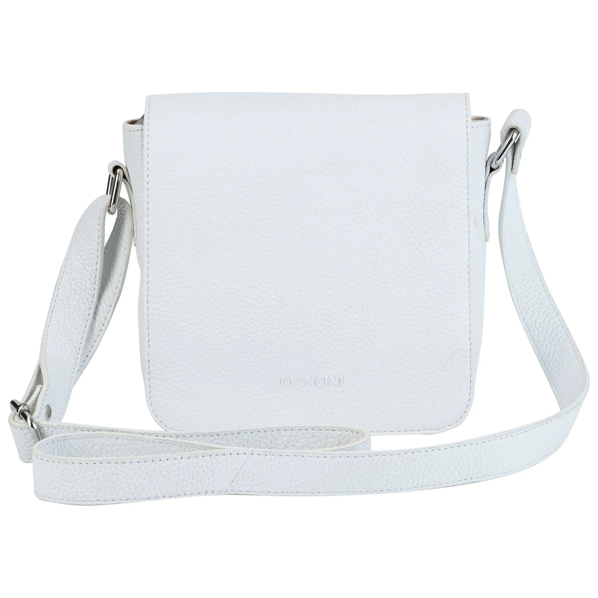 Mancini Pebbled Page Crossbody Bag