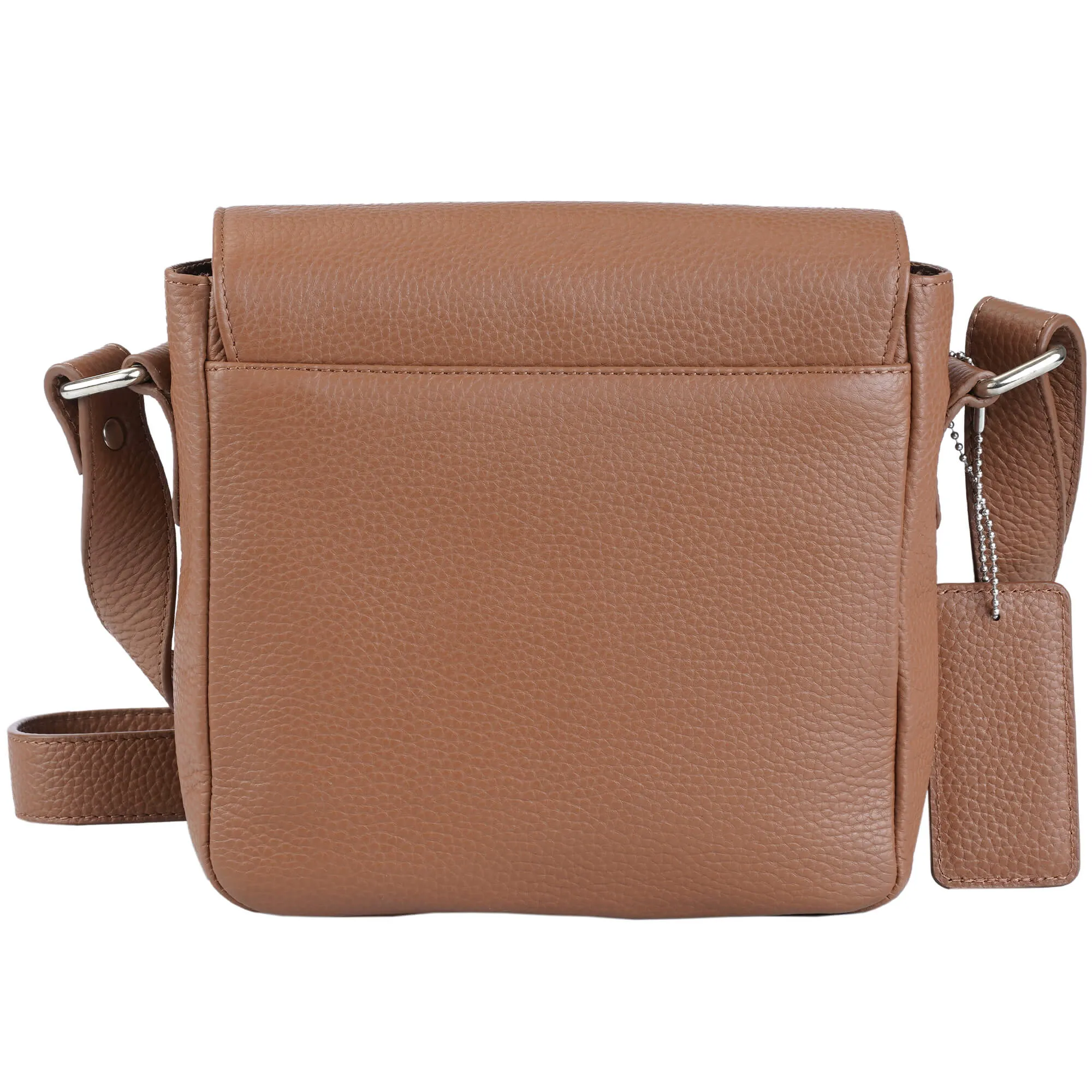 Mancini Pebbled Page Crossbody Bag